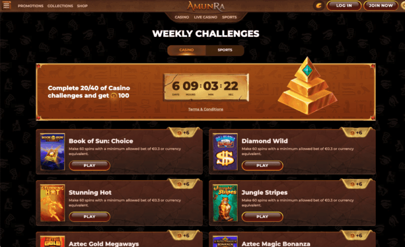 Amunra Casino: Guía de registro, inicio de sesión y primera vez